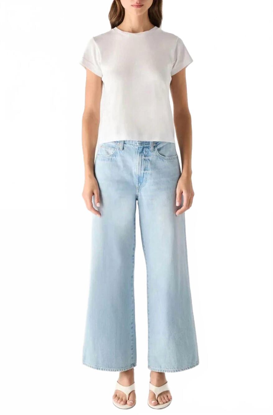 NEW AMO DENIM frida crop jeans in whim